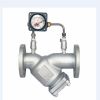 alimunium alloy fuel gas y strainers with pressure gauge
